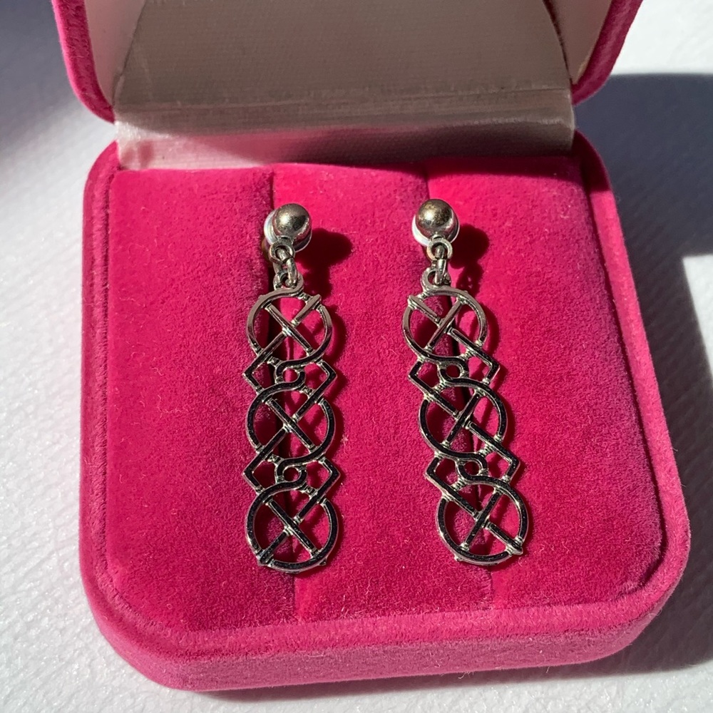 Geometric Silver Earrings
